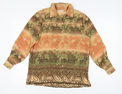 Womens UK Size 12 Marks and Spencer Multicoloured Basic Blouse
