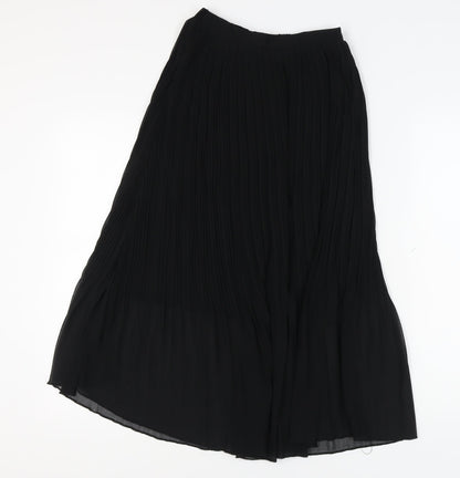 New Look Women's Petite Black Pleated Midi Skirt