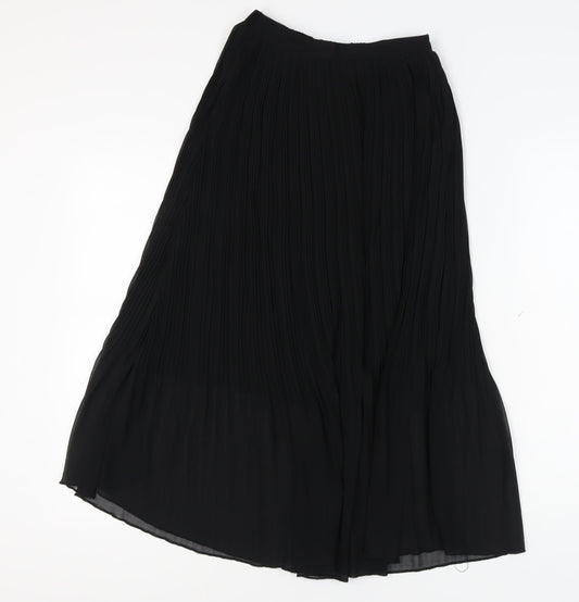 New Look Women's Petite Black Pleated Midi Skirt