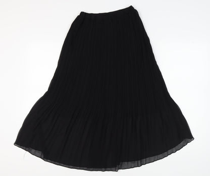 New Look Women's Petite Black Pleated Midi Skirt
