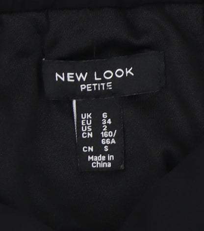 New Look Women's Petite Black Pleated Midi Skirt