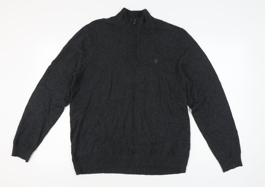 Fat Face Men's Black XL Pullover Jumper