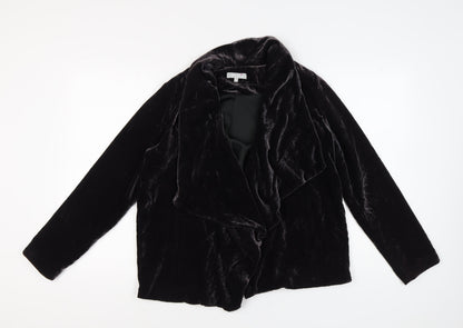 Marks and Spencer Women's Black Velvet Blazer Size 14