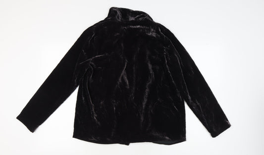 Marks and Spencer Women's Black Velvet Blazer Size 14