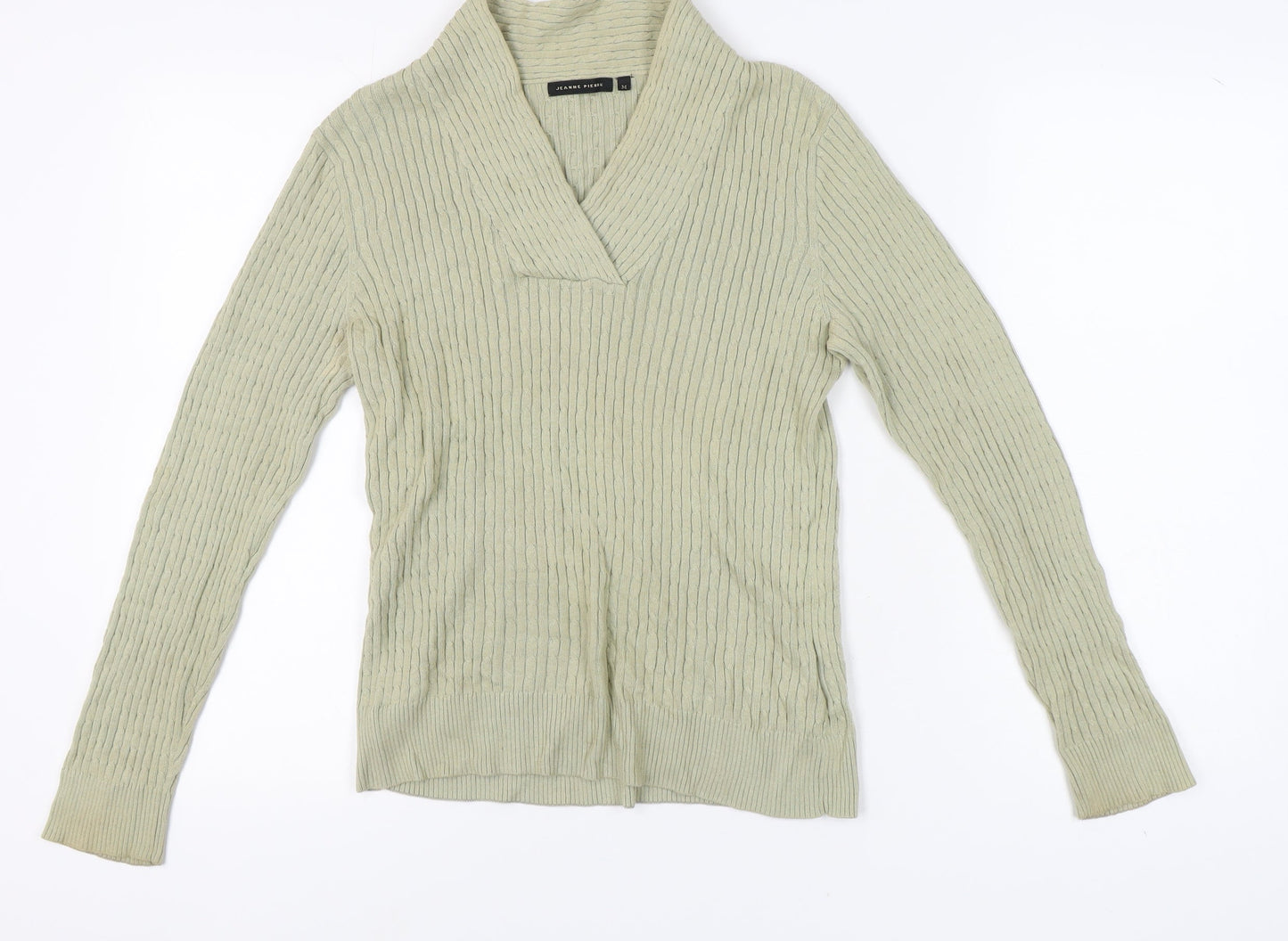 Womens UK Size M Jeanne Pierre Ivory Pullover Jumper