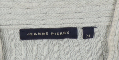 Womens UK Size M Jeanne Pierre Ivory Pullover Jumper