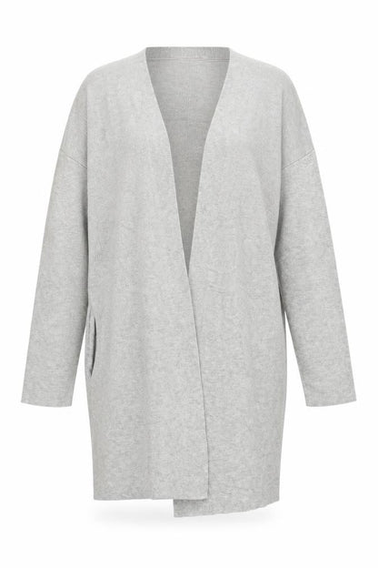 Womens UK Size S Warehouse Grey Cardigan Jumper