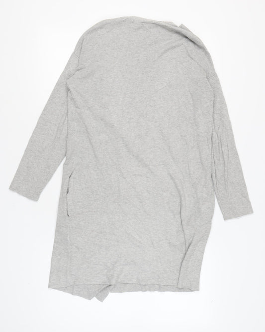 Womens UK Size S Warehouse Grey Cardigan Jumper
