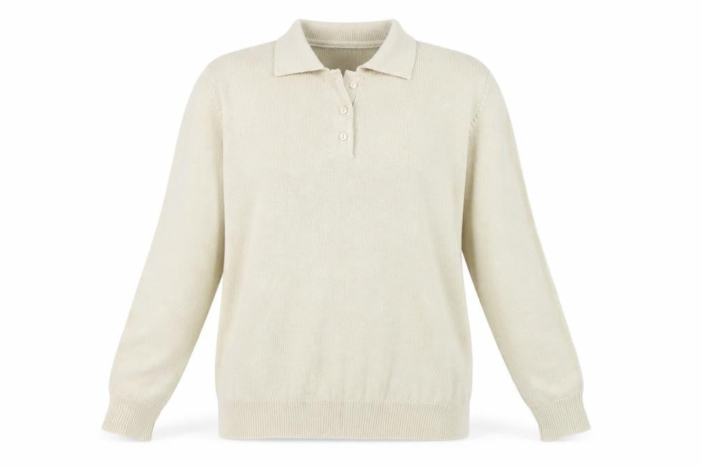 Womens UK Size M Damart Beige Full Zip Jumper