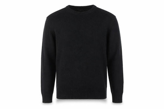 Charles Norton Men's Black L Pullover Jumper, Crew Neck