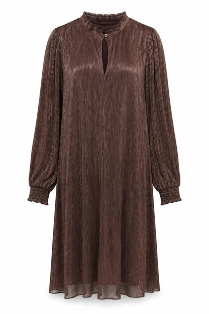 Phase Eight Women's Brown Long Sleeve Dress Size 10