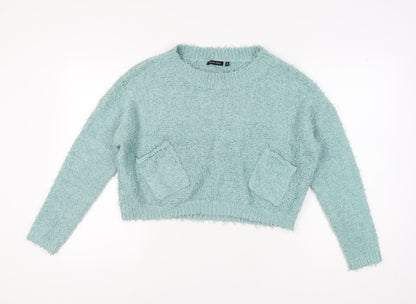 Womens UK Size 14 Brave Soul Blue Pullover Jumper