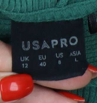 USA Pro Women's Green Pullover Hoodie Size 12