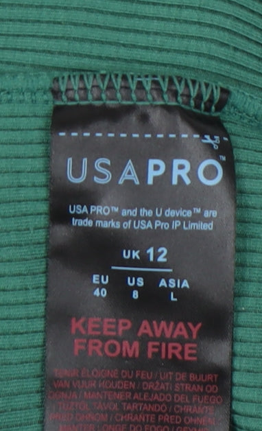 USA Pro Women's Green Pullover Hoodie Size 12