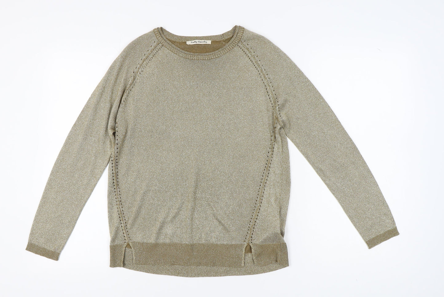 Womens UK Size 12 Betty Barclay Gold Pullover Jumper