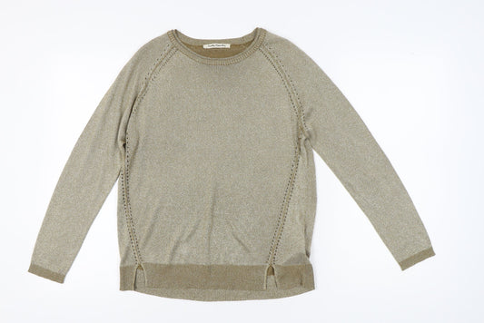 Womens UK Size 12 Betty Barclay Gold Pullover Jumper