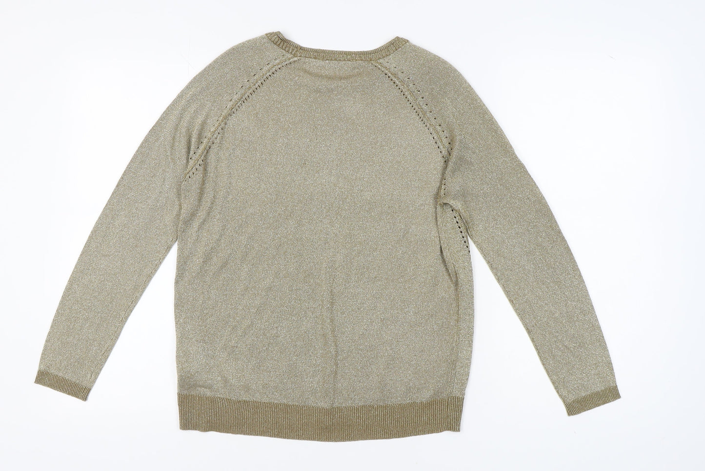 Womens UK Size 12 Betty Barclay Gold Pullover Jumper