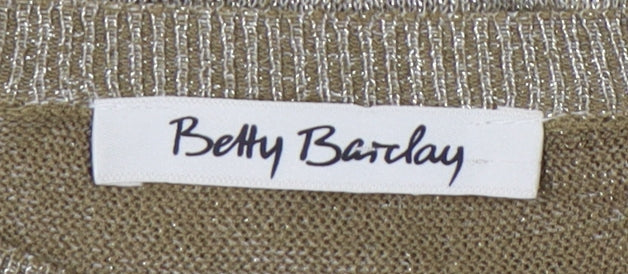 Womens UK Size 12 Betty Barclay Gold Pullover Jumper