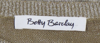 Womens UK Size 12 Betty Barclay Gold Pullover Jumper