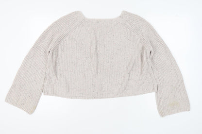 Womens UK Size M H&M Ivory Pullover Jumper