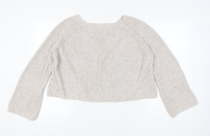 Womens UK Size M H&M Ivory Pullover Jumper