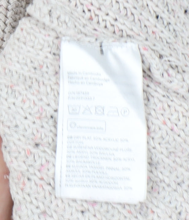 Womens UK Size M H&M Ivory Pullover Jumper