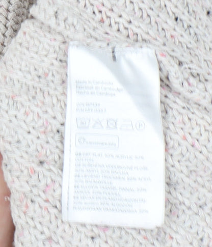 Womens UK Size M H&M Ivory Pullover Jumper
