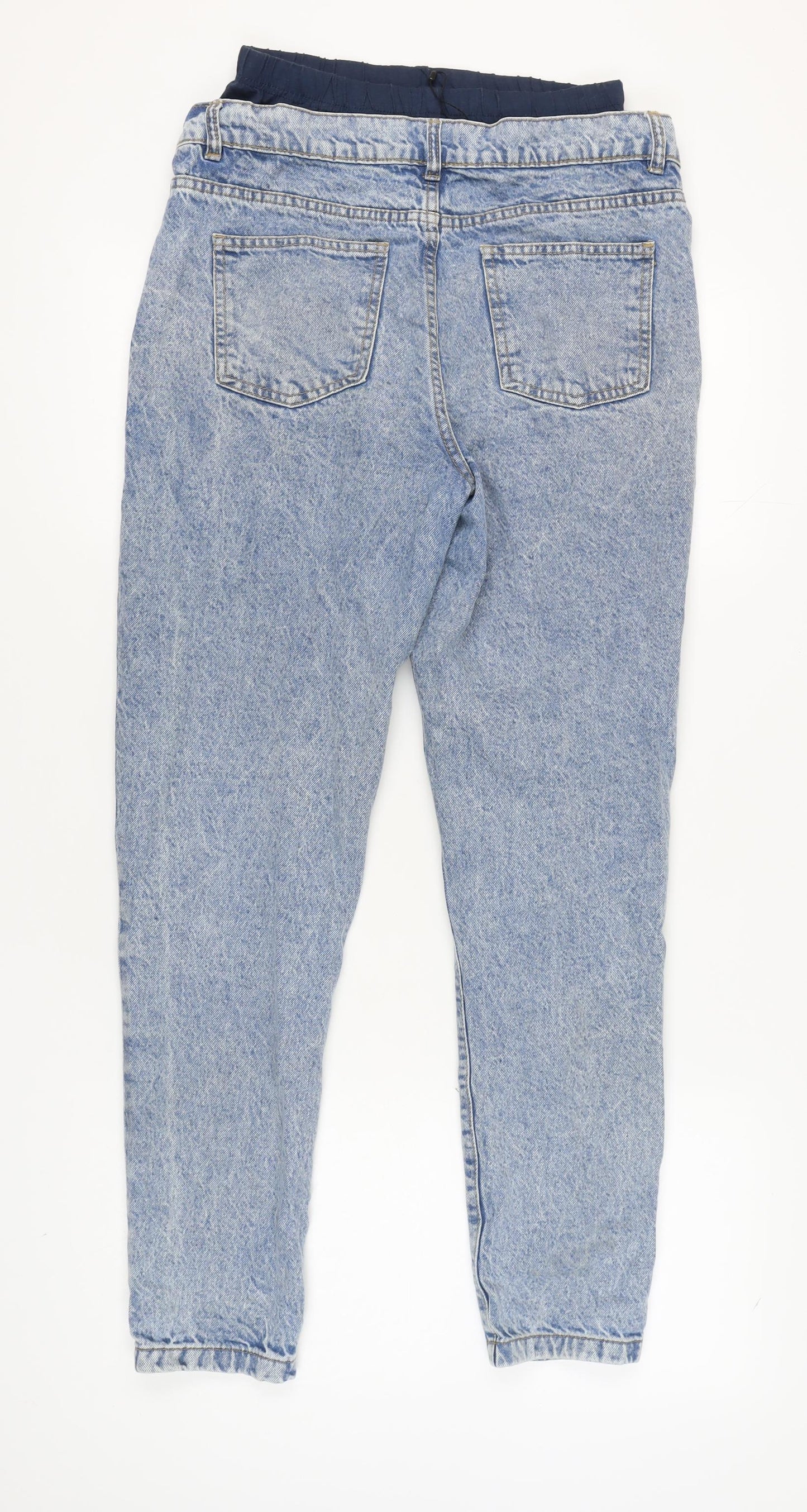 Boohoo Women's Blue Skinny Maternity Jeans Size 10