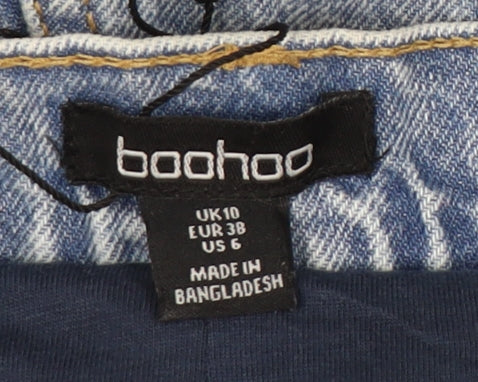 Boohoo Women's Blue Skinny Maternity Jeans Size 10