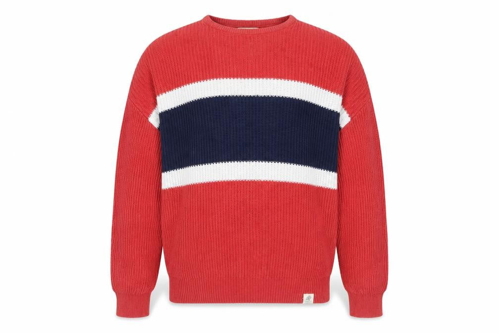 Mens UK Size XS Pull&Bear Red Pullover Jumper