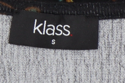 Klass Women's Black Floral Long Sleeve Dress