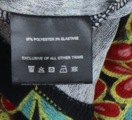 Klass Women's Black Floral Long Sleeve Dress