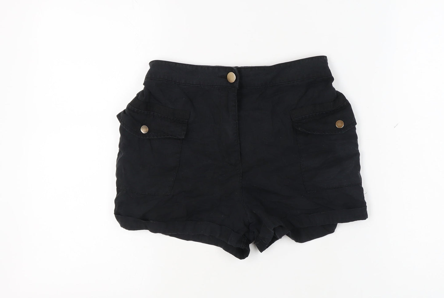 River Island Women's Black Utility Shorts