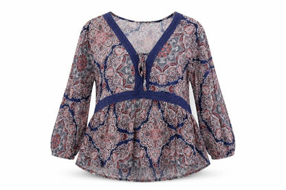 Womens UK Size 12 Principles Multicoloured Tunic Blouse