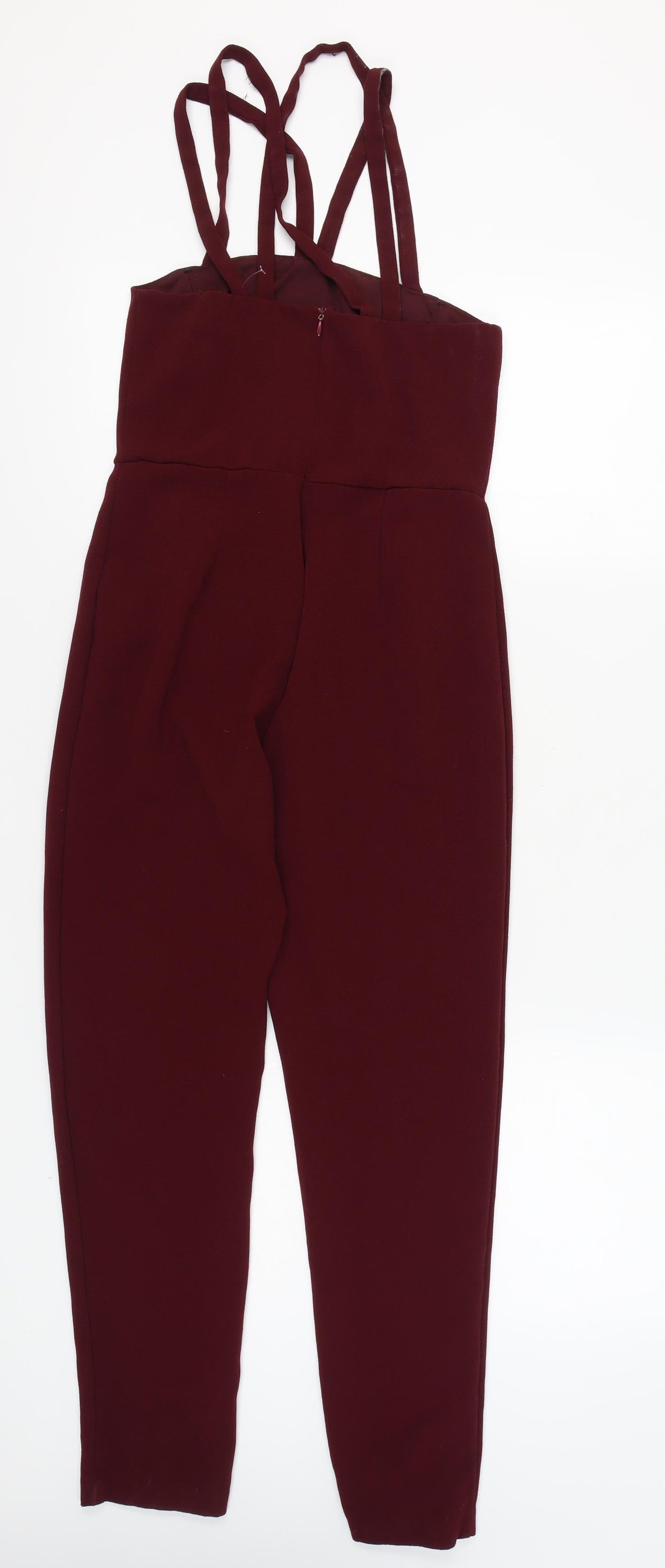 New Look Women's Red Sleeveless Jumpsuit Size 8