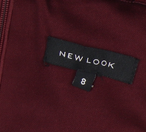 New Look Women's Red Sleeveless Jumpsuit Size 8