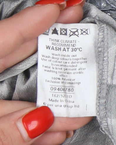 Womens UK Size 12 Marks and Spencer Grey Basic Blouse