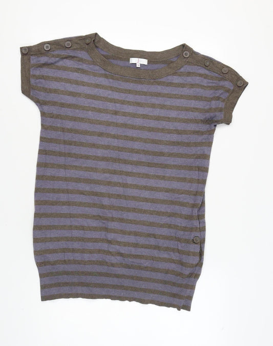 Jasper Conran Women's Multicoloured Striped Jumper Size 16