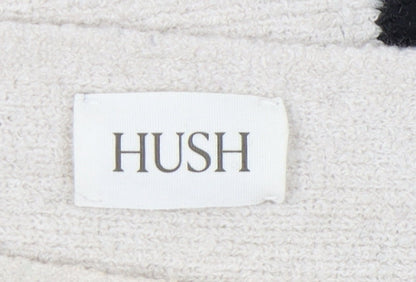 Hush Women's Black Striped Pullover Jumper M