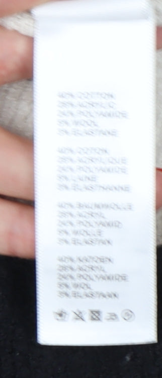 Hush Women's Black Striped Pullover Jumper M