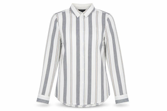 Womens UK Size 4 New Look Multicoloured Basic Button-Up