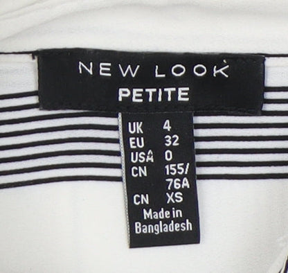 New Look Women's Petite Striped Button-Up Shirt