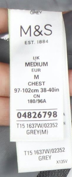 UK Size 38 Marks and Spencer  Grey Suit Waistcoat