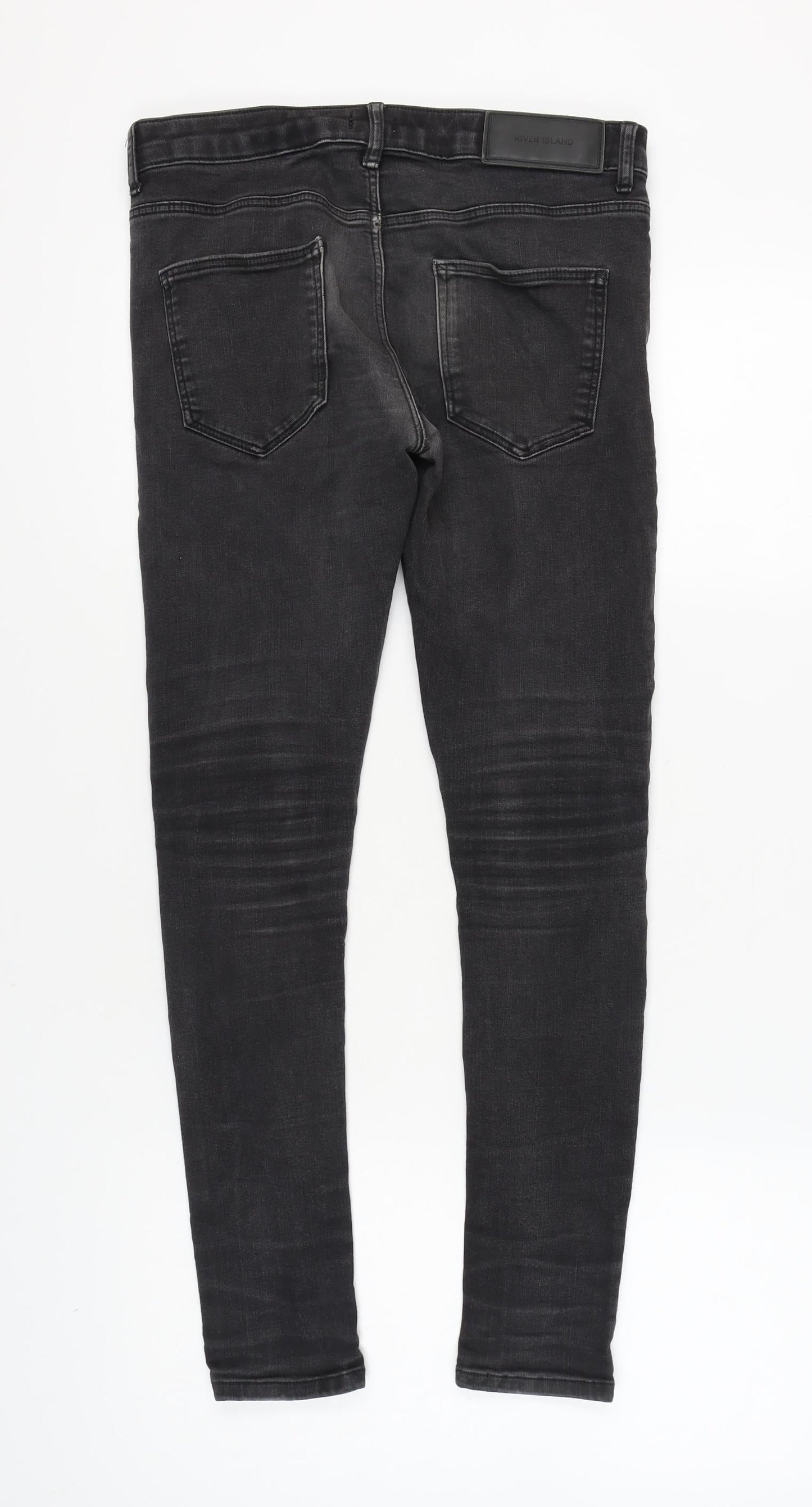 River Island Men's Black Skinny Jeans - Size 32 Slim Fit