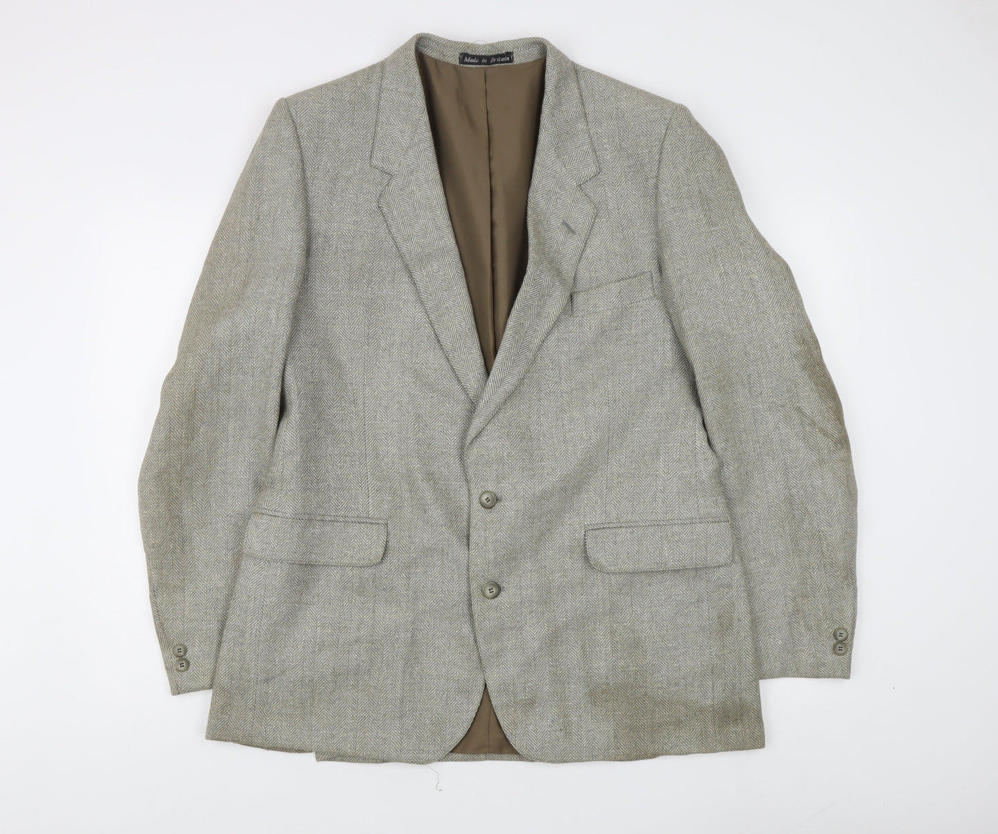 Mens UK Size 44 Brook Taverner Regular Grey Suit Jacket