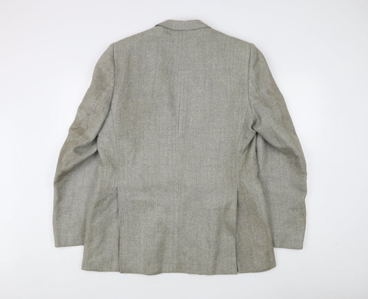 Mens UK Size 44 Brook Taverner Regular Grey Suit Jacket