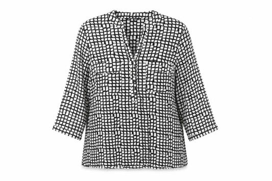 Womens UK Size 16 Debenhams Black Tunic Blouse