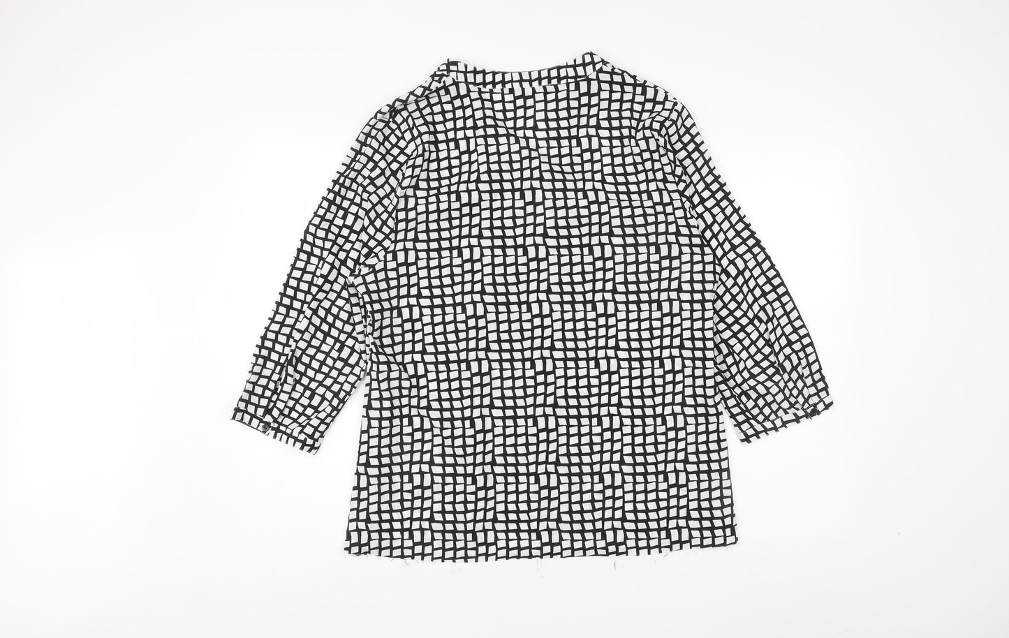 Womens UK Size 16 Debenhams Black Tunic Blouse