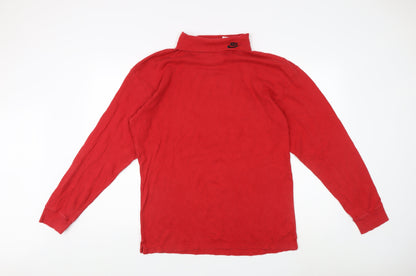 Mens UK Size L Nike Red Pullover Sweatshirt