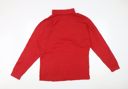 Mens UK Size L Nike Red Pullover Sweatshirt